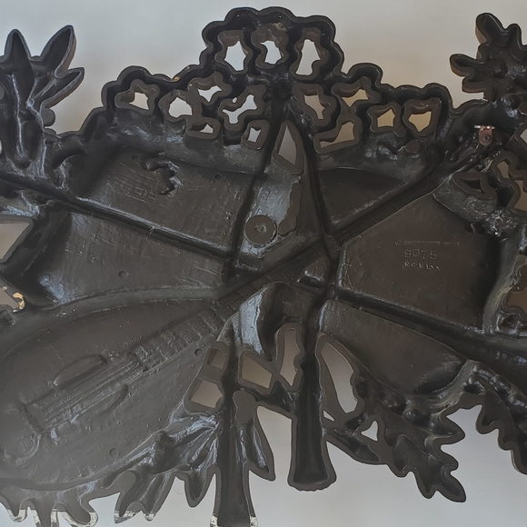 Vtg BURWOOD Wall Hanging Instrument Music Book Mandolin Horn Gold 9075 MCM Decor - Picture 4 of 12